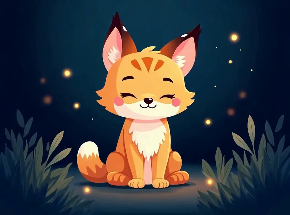 PrivacyLynx mascot: a friendly lynx sitting and smiling